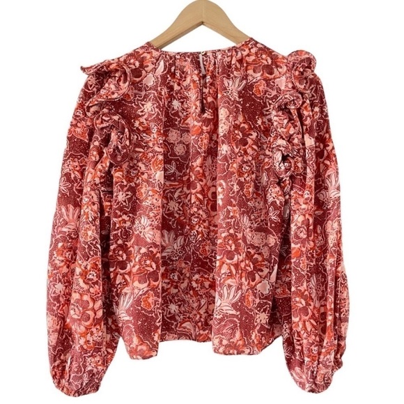 Ulla Johnson Medine Blouse in Coral - Picture 7 of 12